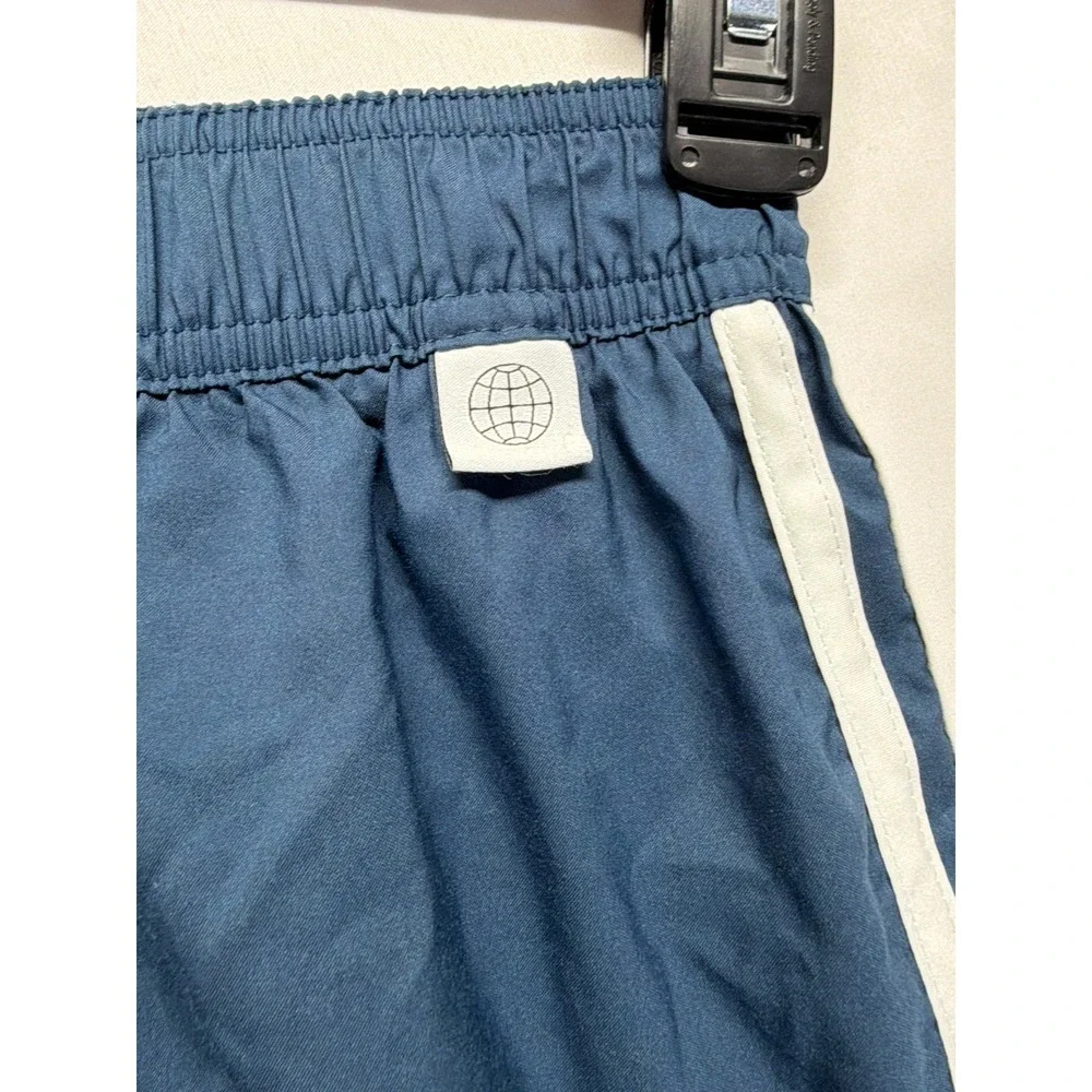 Adidas Originals Board Shorts Mens‎ XS Blue White 3 Stripes Mesh Lined Swimwear